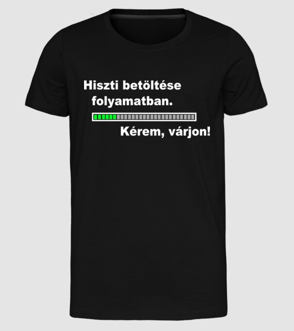 minta fekete pólón