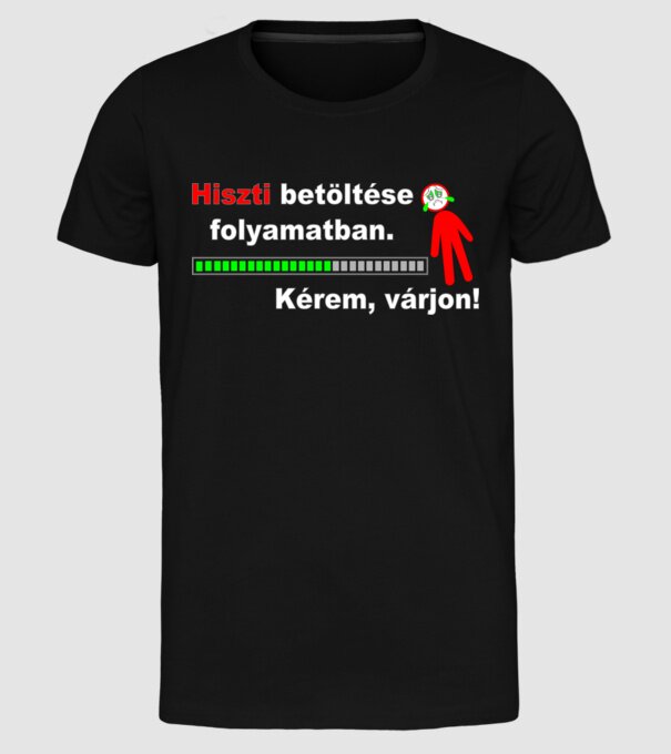  minta fekete pólón