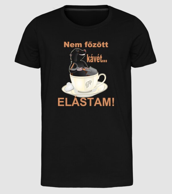  minta fekete pólón