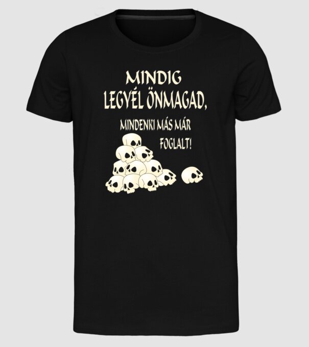  minta fekete pólón