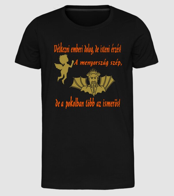 minta fekete pólón