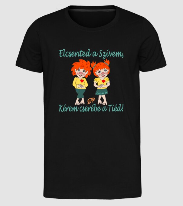  minta fekete pólón