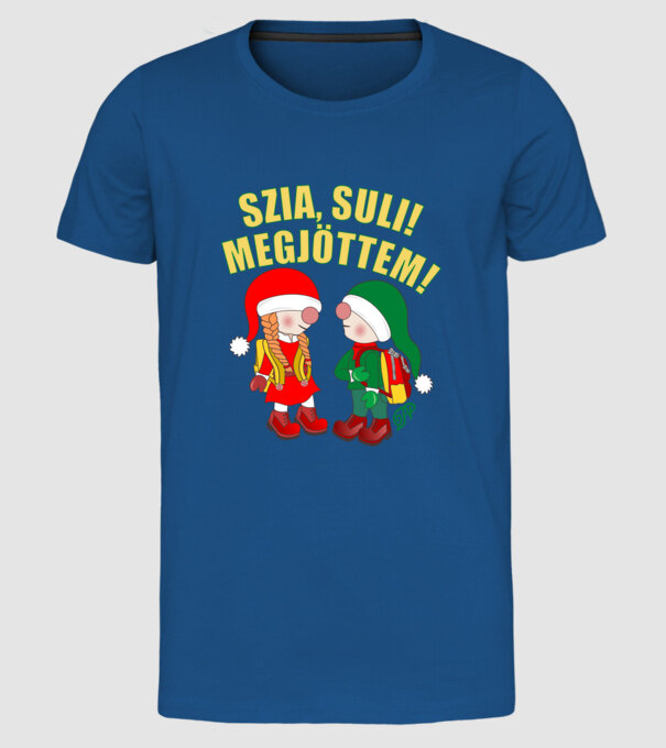  minta királykék pólón