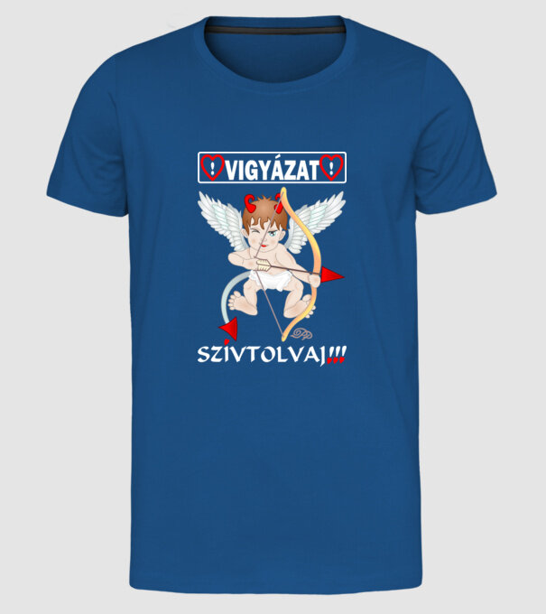  minta királykék pólón