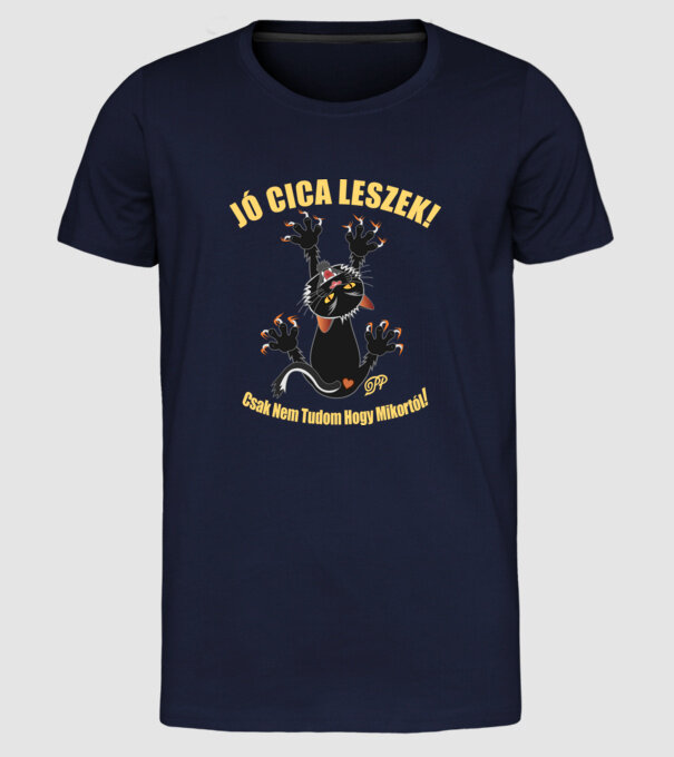  minta sötétkék pólón