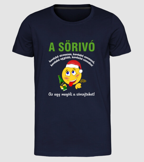 minta sötétkék pólón