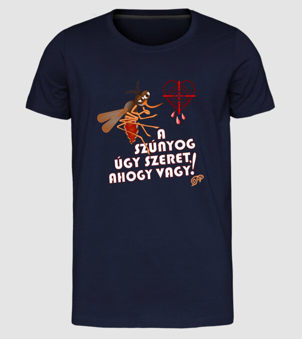  minta sötétkék pólón