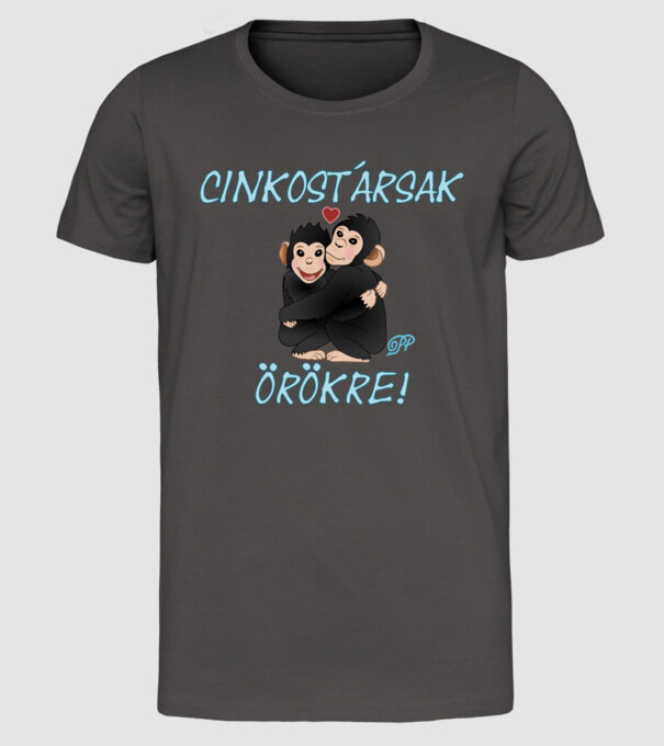  minta sötétszürke pólón