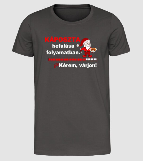  minta sötétszürke pólón