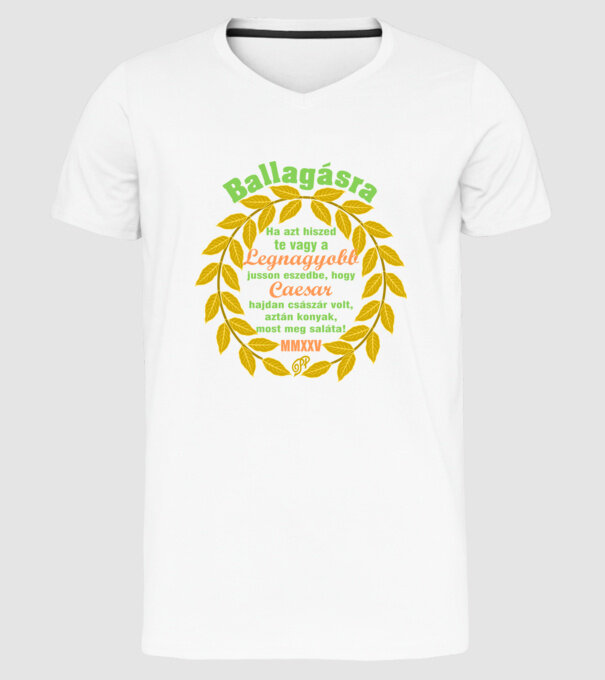  minta fehér pólón