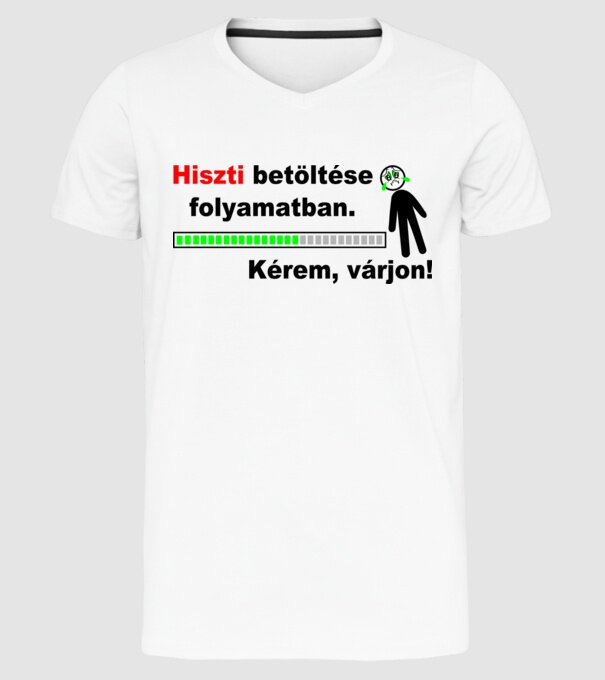  minta fehér pólón