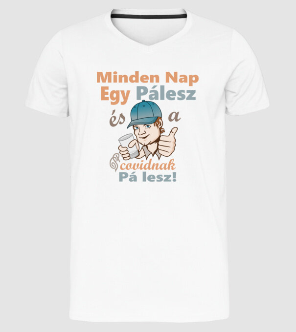  minta fehér pólón