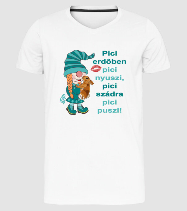  minta fehér pólón