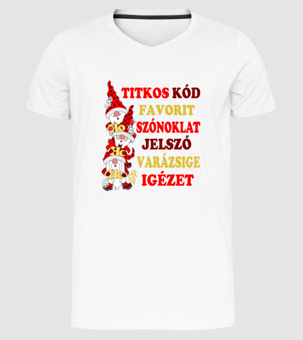  minta fehér pólón