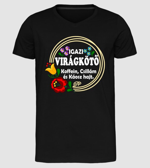  minta fekete pólón