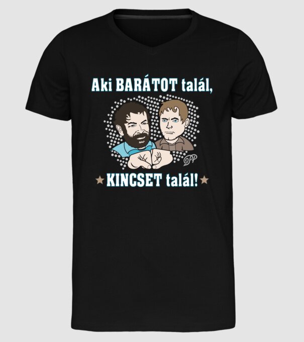  minta fekete pólón