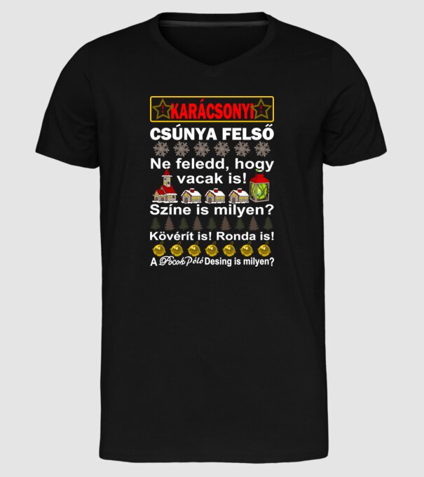 minta fekete pólón