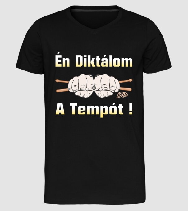  minta fekete pólón