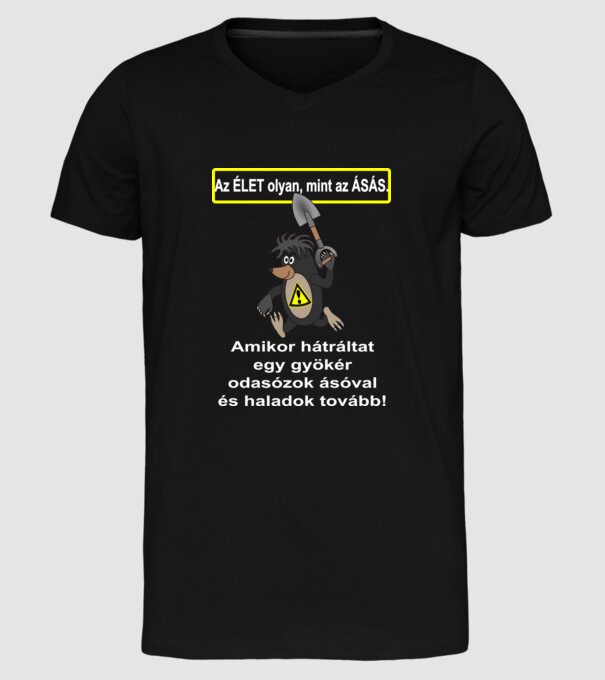  minta fekete pólón