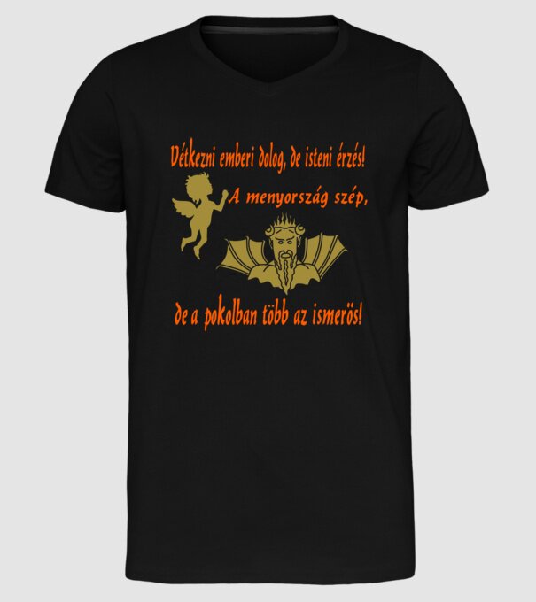  minta fekete pólón