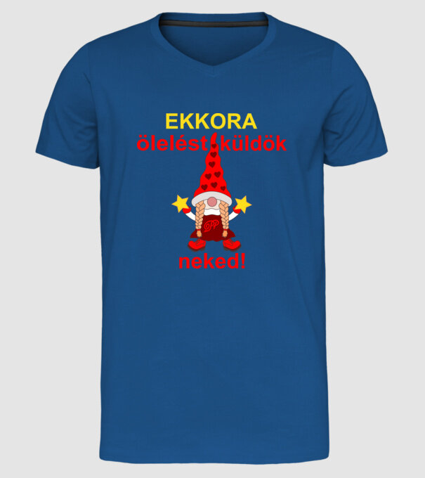 minta királykék pólón
