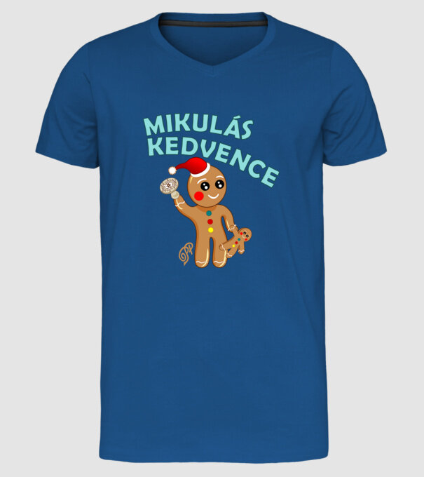  minta királykék pólón