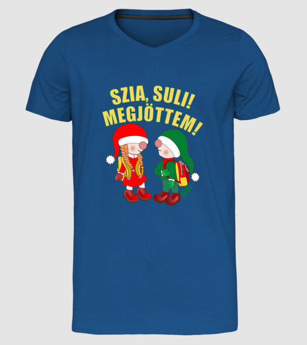  minta királykék pólón