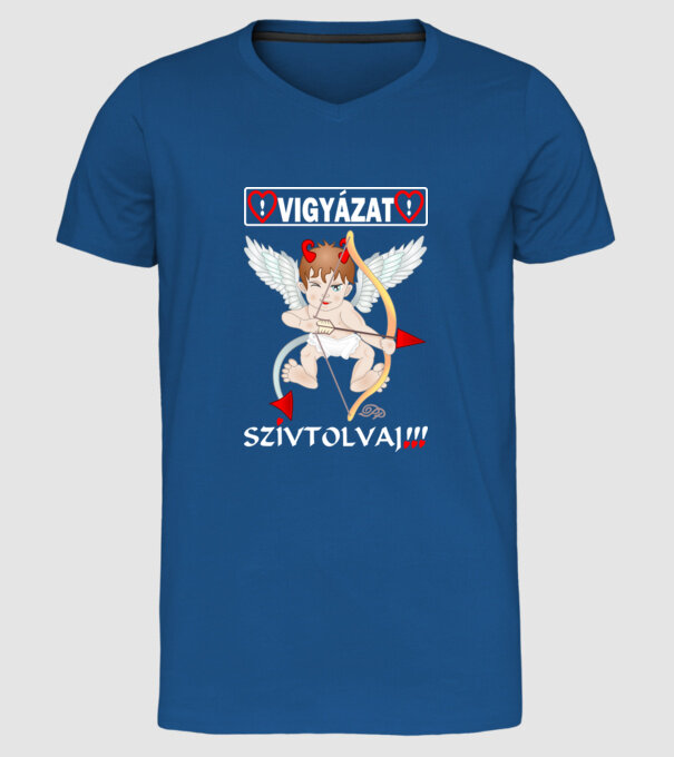  minta királykék pólón