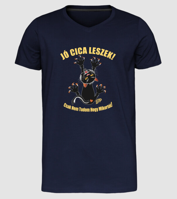  minta sötétkék pólón