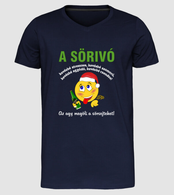  minta sötétkék pólón