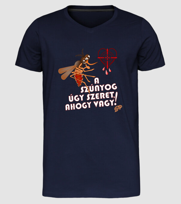  minta sötétkék pólón