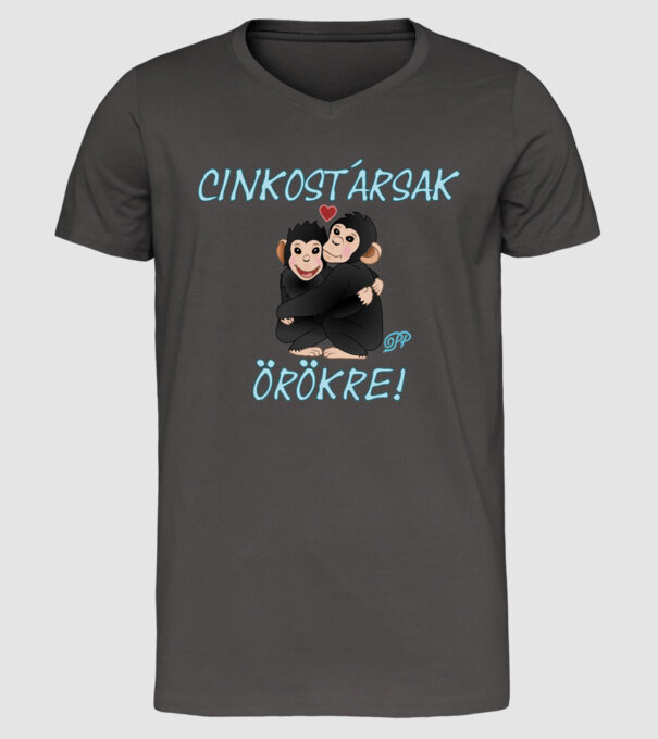  minta sötétszürke pólón