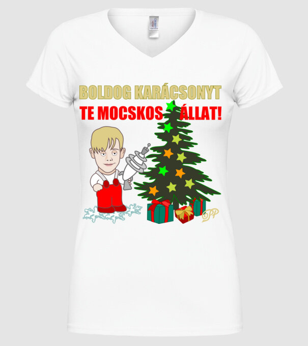 minta fehér pólón