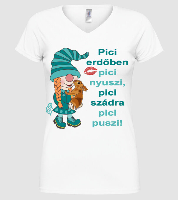  minta fehér pólón