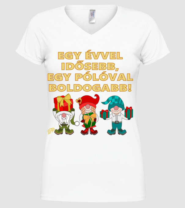  minta fehér pólón