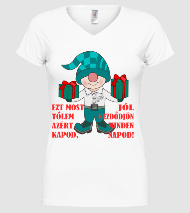  minta fehér pólón