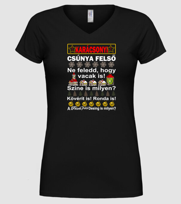  minta fekete pólón