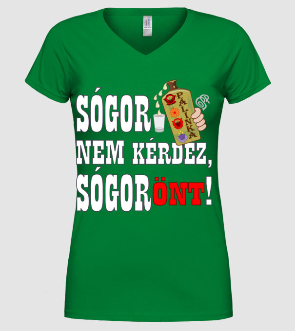  minta zöld pólón