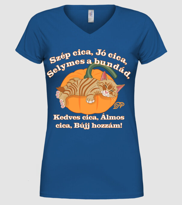  minta királykék pólón