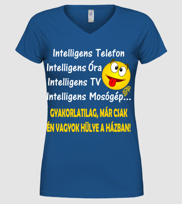  minta királykék pólón