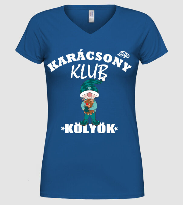  minta királykék pólón