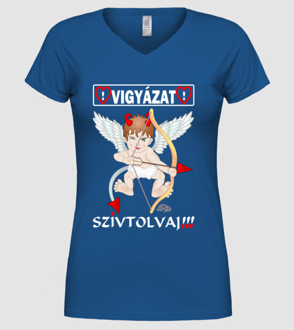  minta királykék pólón
