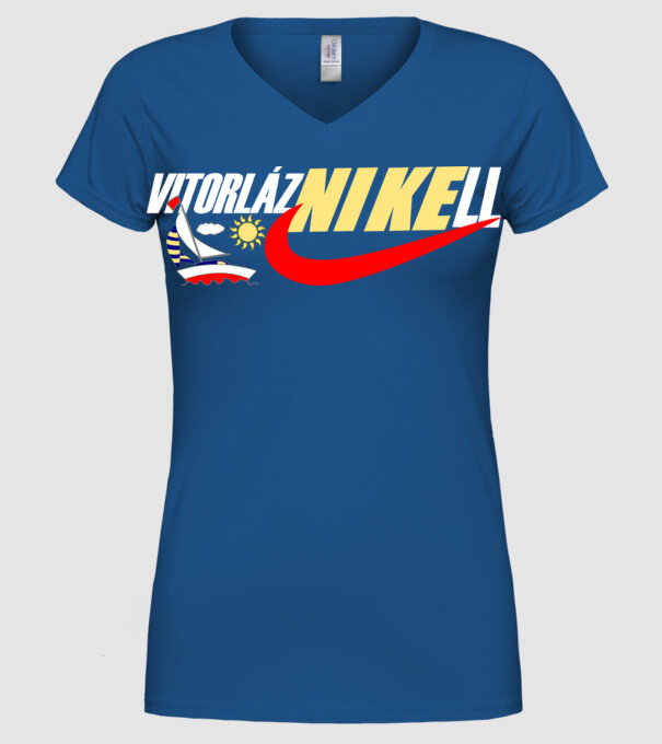  minta királykék pólón