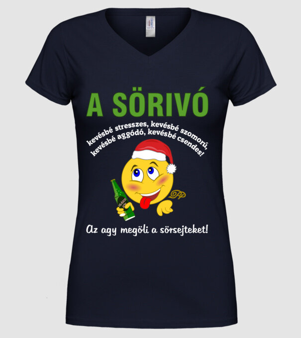  minta sötétkék pólón