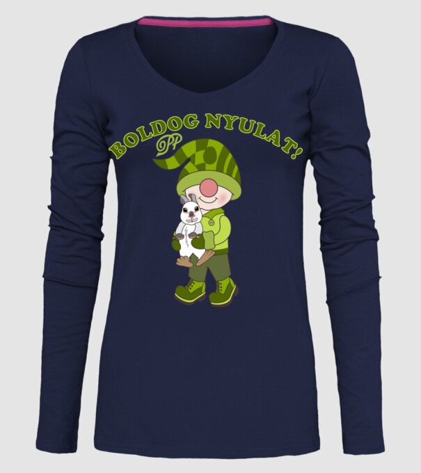  minta sötétkék pólón