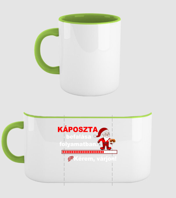  minta zöld pólón