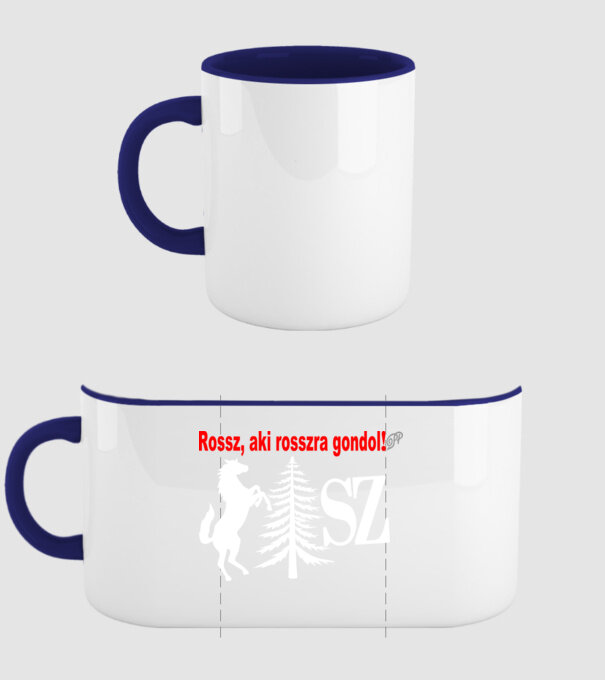  minta sötétkék pólón