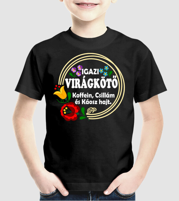  minta fekete pólón