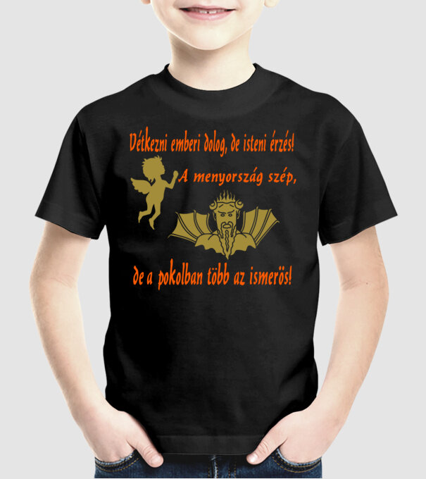  minta fekete pólón