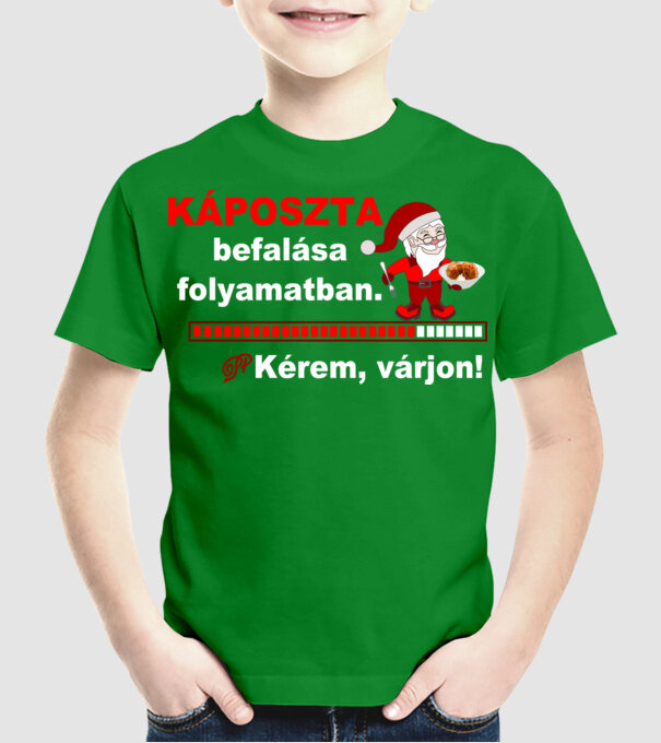  minta zöld pólón